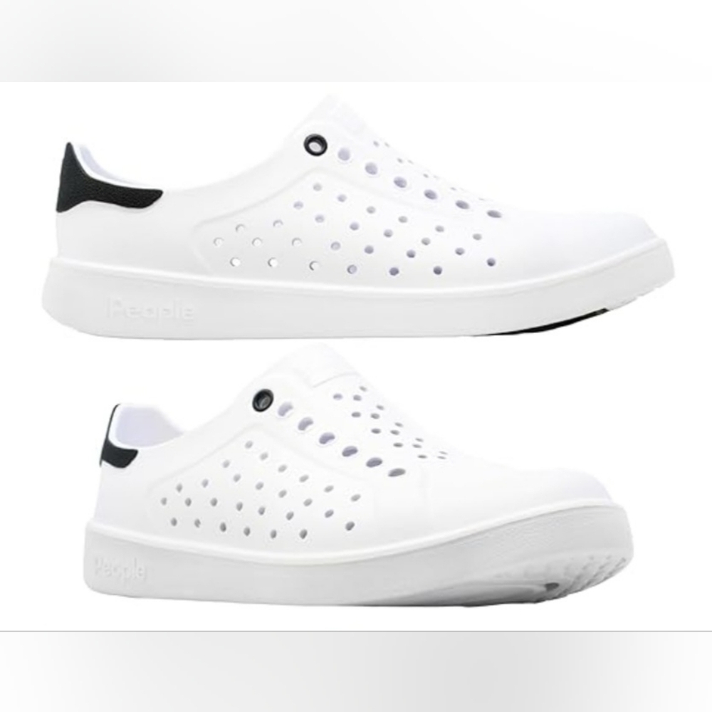 People FOOTWERE Men's AND Woman White and Black Athletic Shoes